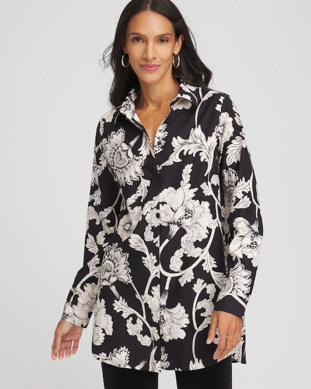 No Iron Bryne Bloom Stretch Tunic